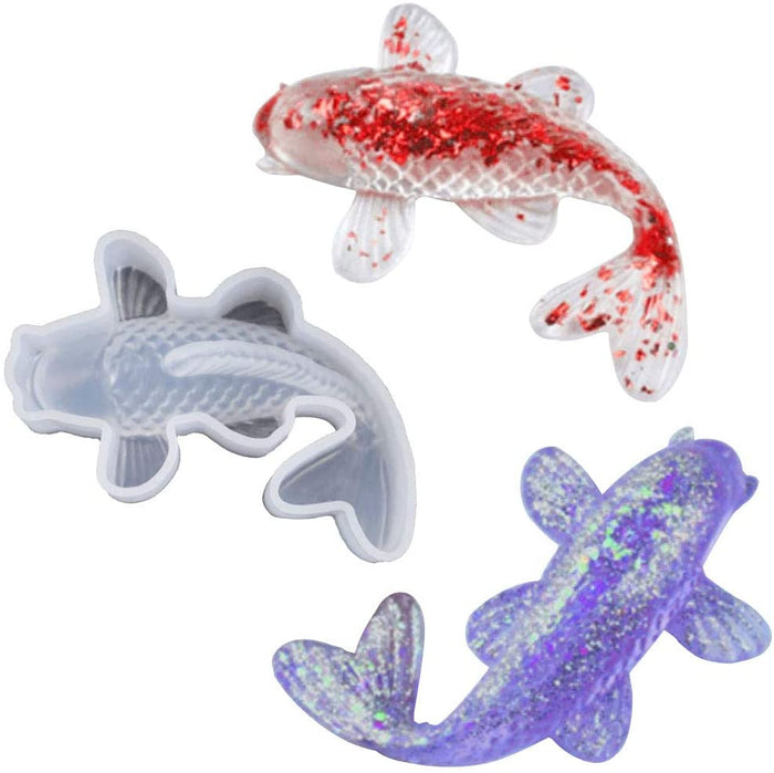 Resin Golden Fish Mold, Soft Silicone for Resin Casting