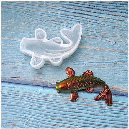 Resin Golden Fish Mold, Soft Silicone for Resin Casting