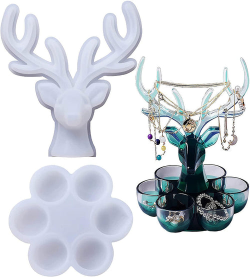 Resin Mold Storage Boxes with Deer Handicraft Resin Mold - IntoResin