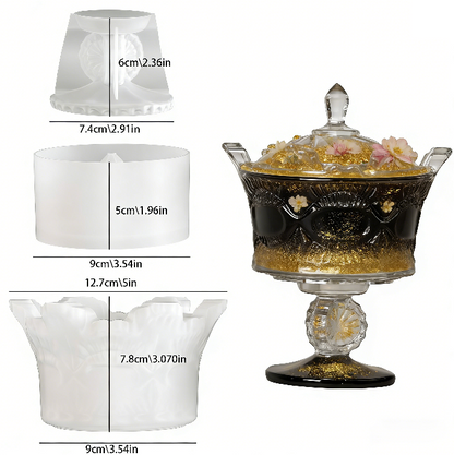 Retro Jar Storage Resin Molds