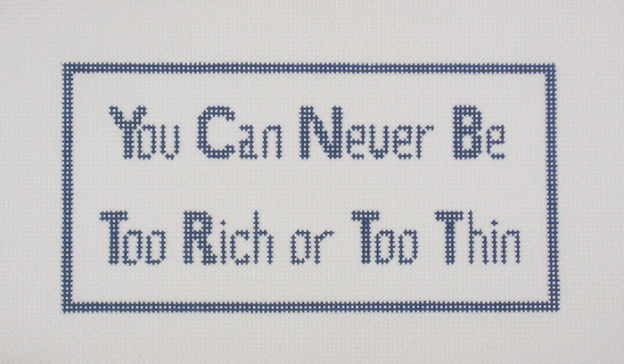 Needlepoint Rich or Thin Canvas