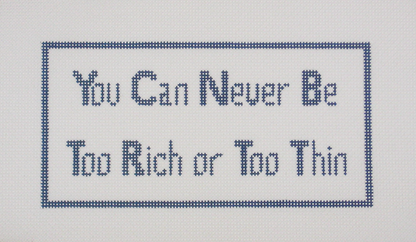 Needlepoint Rich or Thin Canvas
