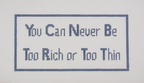 Needlepoint Rich or Thin Canvas