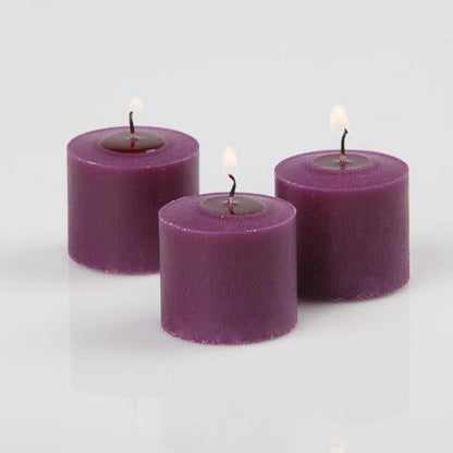 richland votive candles purple mulberry scented 10 hour set of 144