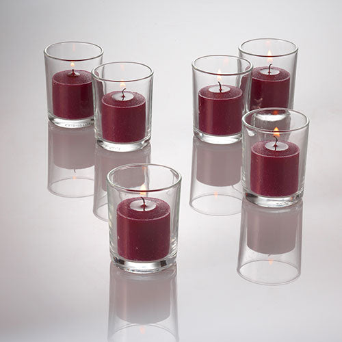 richland votive candles purple mulberry scented 10 hour set of 72
