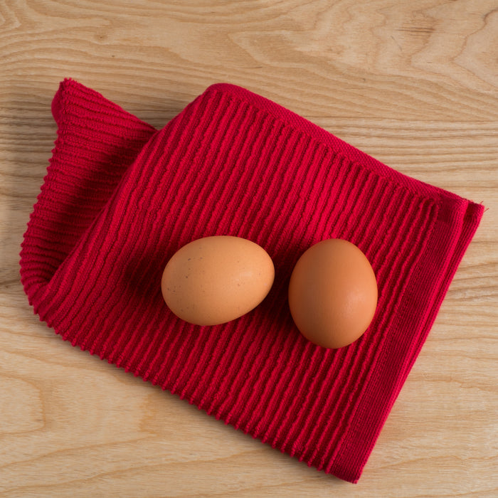 Ripple Red Dishcloths Set of 2