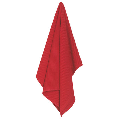 Ripple Red Dishtowel