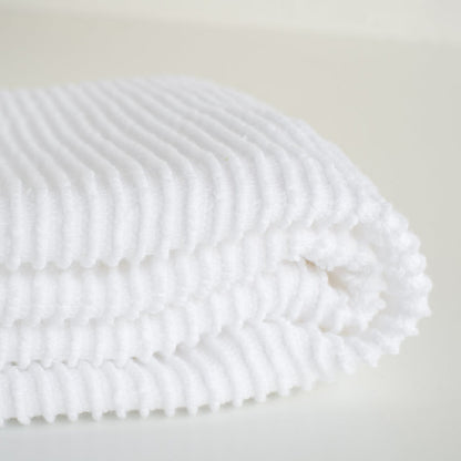 Ripple White Dishtowel