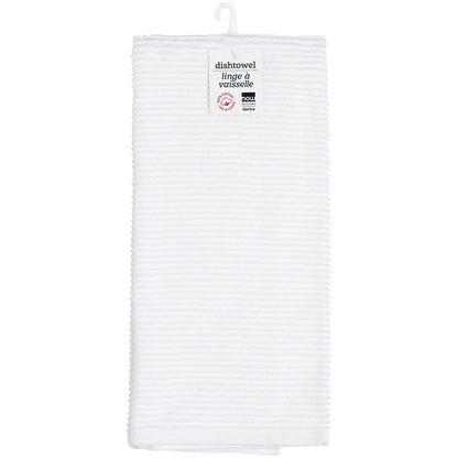 Ripple White Dishtowel