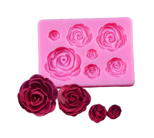 Roses Silicone Mold Rose Flower Silicone Mold - IntoResin