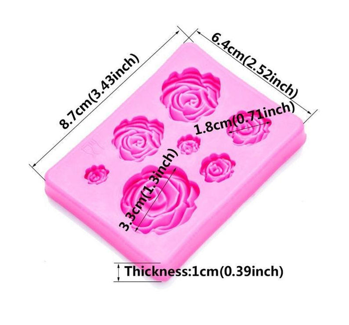 Roses Silicone Mold Rose Flower Silicone Mold - IntoResin