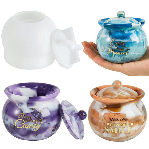 Round Storage Jar Resin Mold