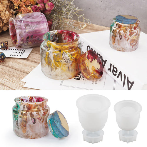 Round Storage Jar Resin Mold