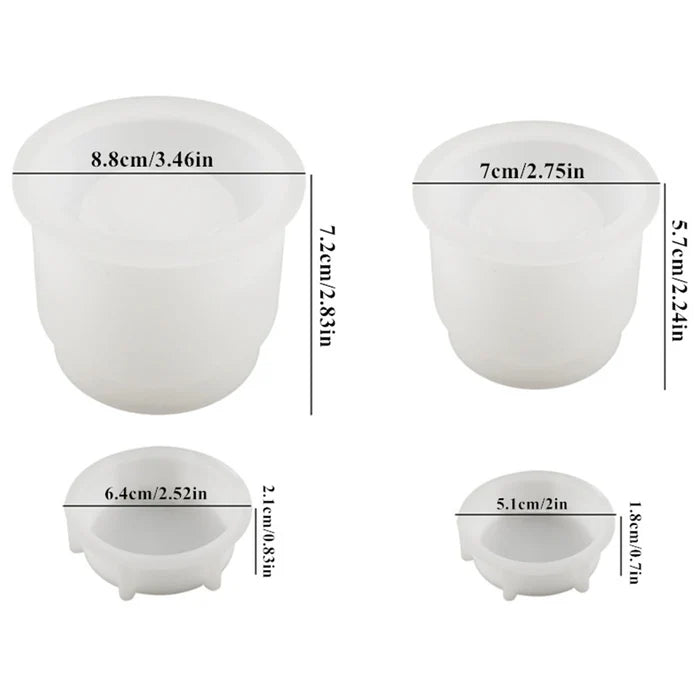 Round Storage Jar Resin Mold