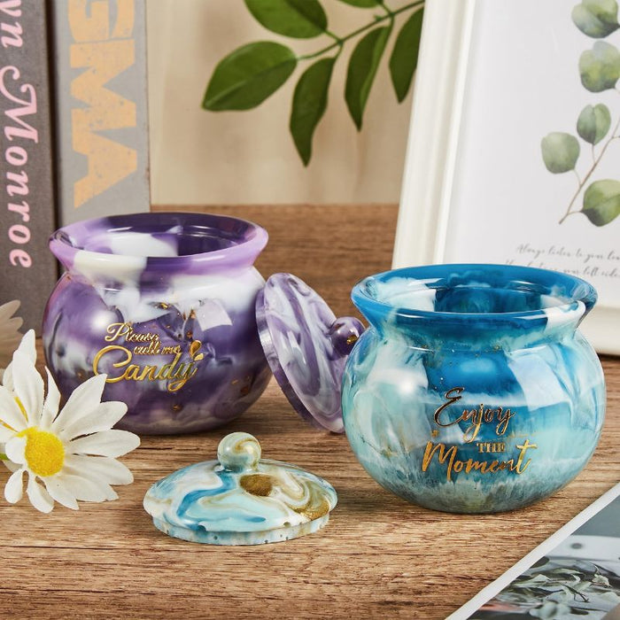 Round Storage Jar Resin Mold