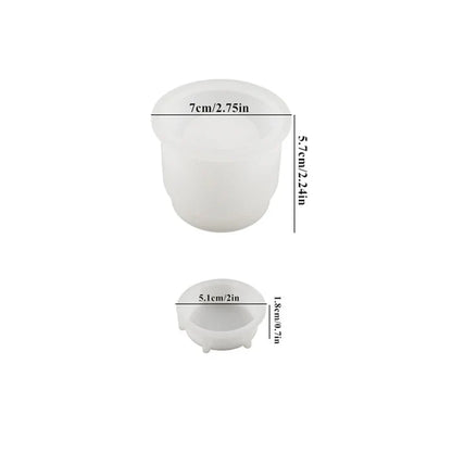 Round Storage Jar Resin Mold