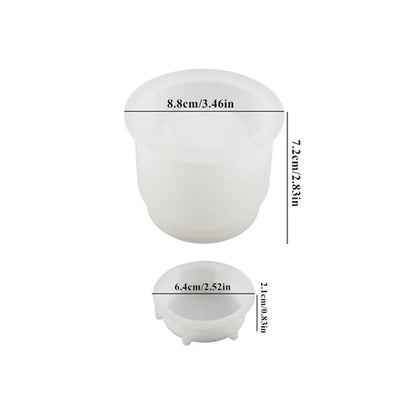 Round Storage Jar Resin Mold