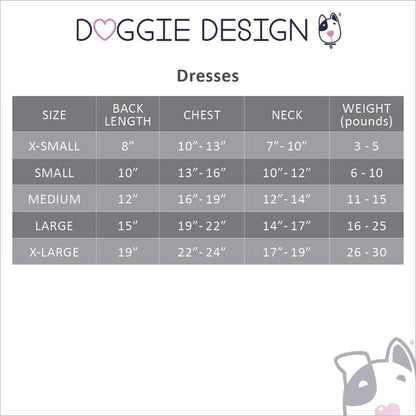 Doggie Design DRESSES Sailor Girl Patriotic Red White Blue Dog Dress with Matching Leash