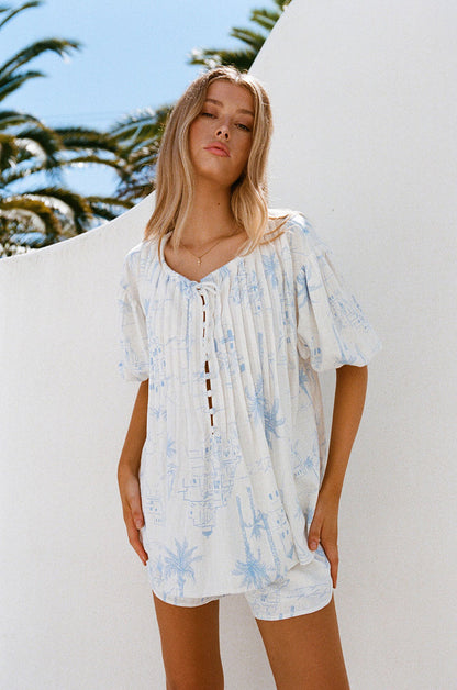 SAMPLE-Leta Top - Santorini