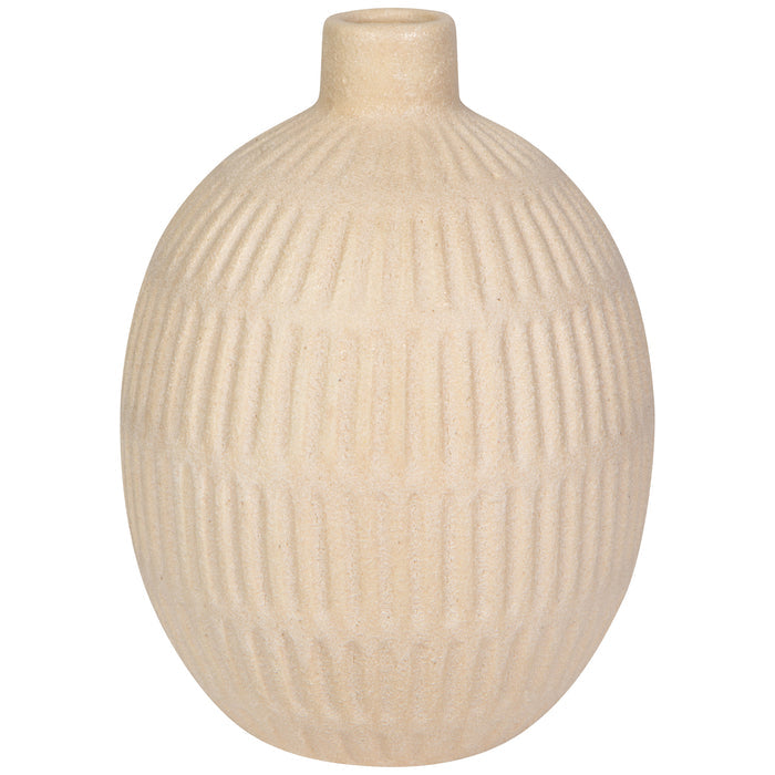 Sand Ceramic Bud Vase