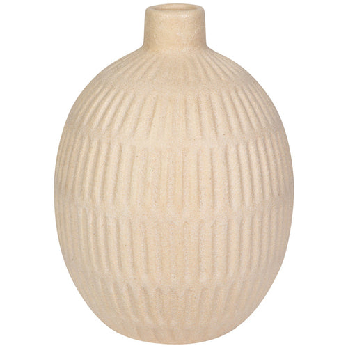 Sand Ceramic Bud Vase