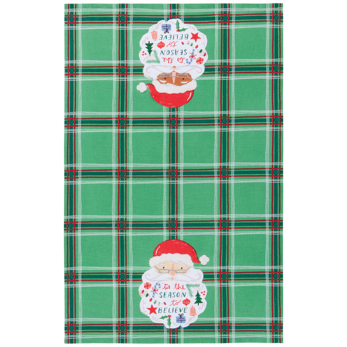 Santa Beard Christmas Dishtowel