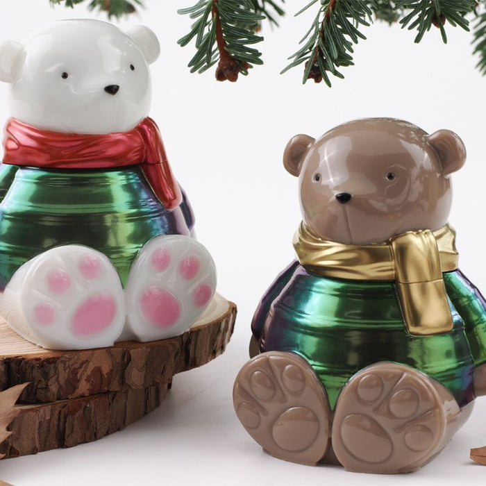 Scarf Bear Storage Jar Resin Mold