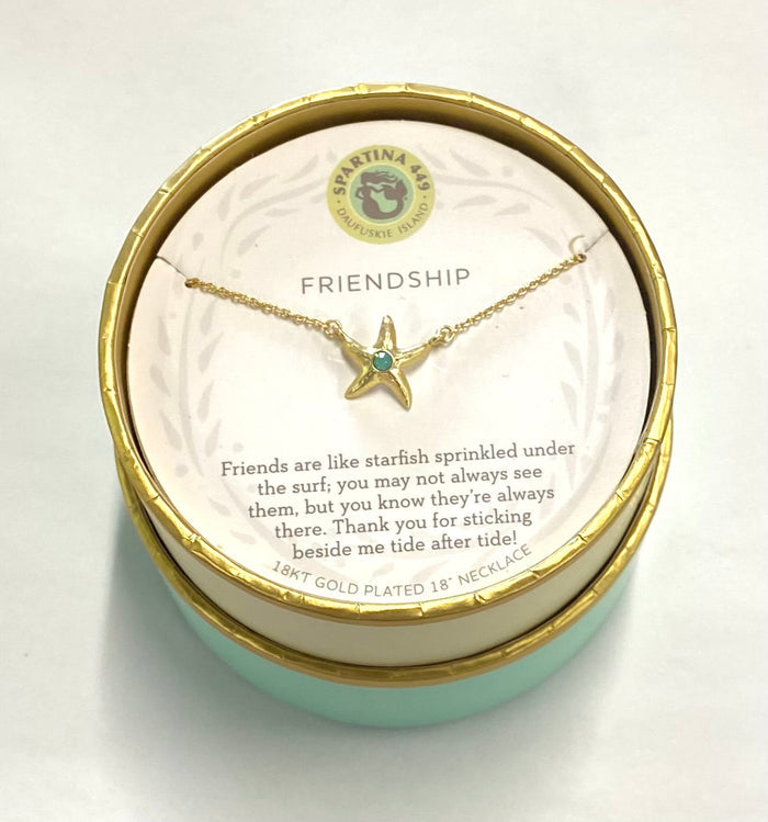 Sea La Vie Friendship/Starfish Necklace (Gold)