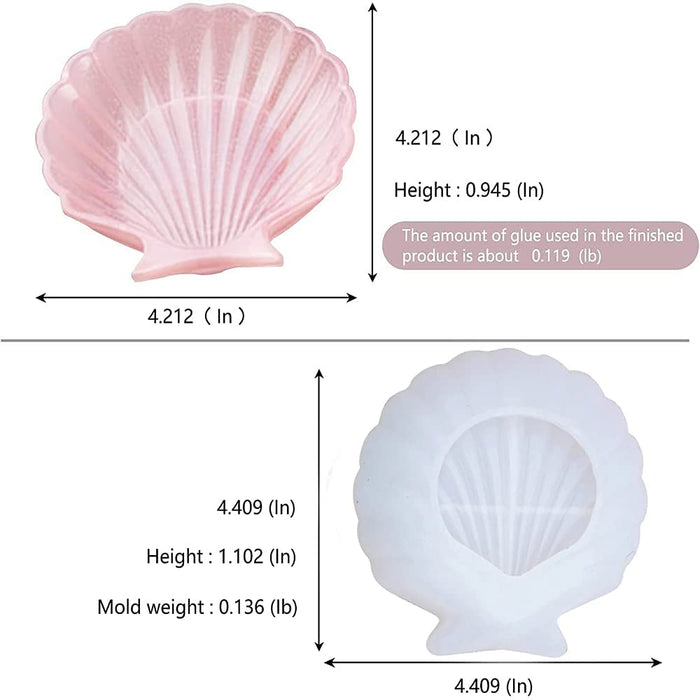 Shell Jewelry Tray Resin Mold
