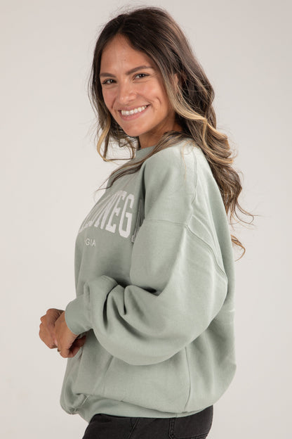 Dahlonega Georgia Block Letter Embroidered Sweatshirt