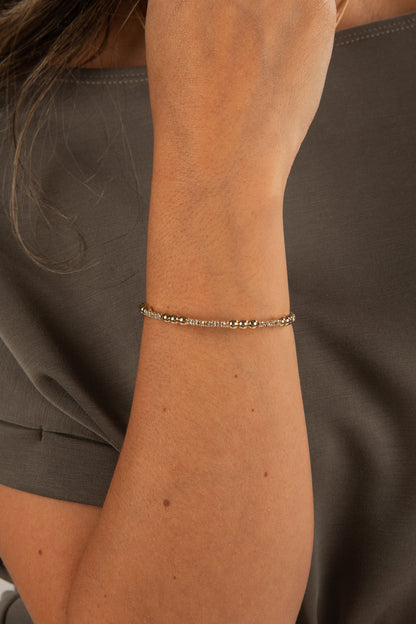 Ashley Gold Rhinestone Bracelet