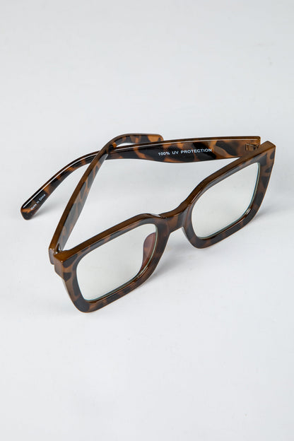 Blue Light Essential Black Square Frames