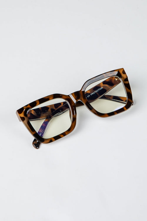 Blue Light Essential Black Square Frames