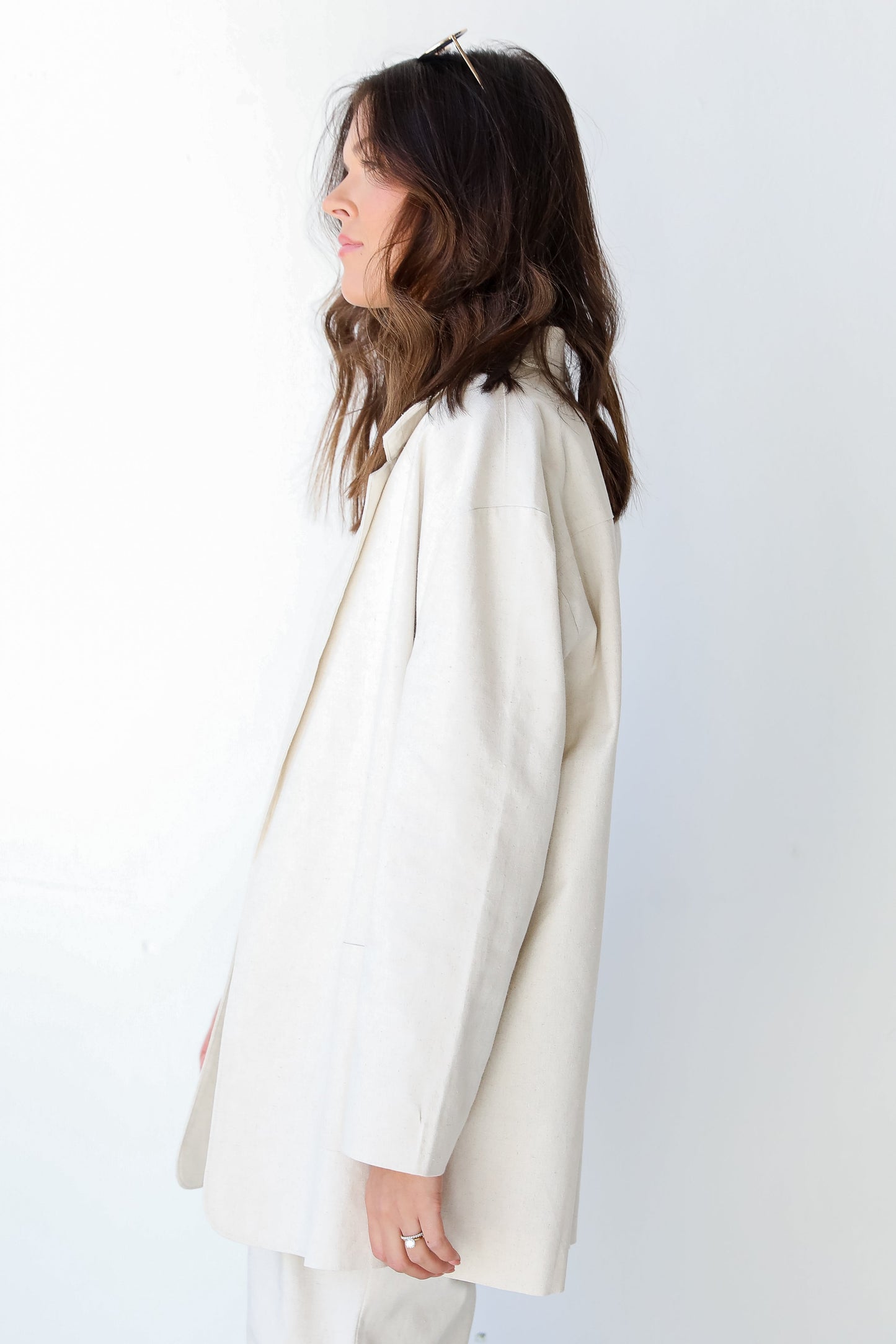 Brings You Back Linen Blazer