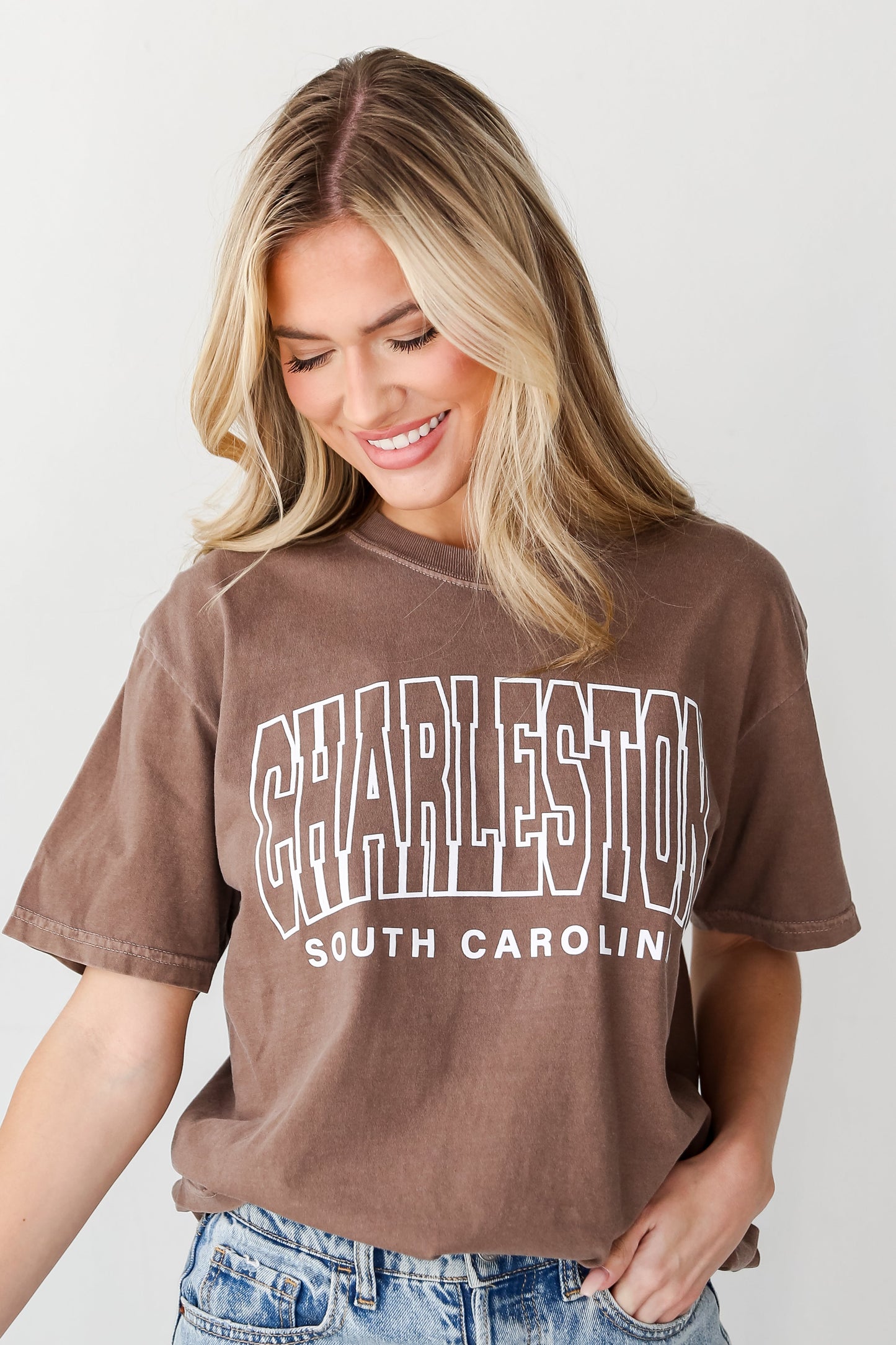 Brown Charleston South Carolina Tee