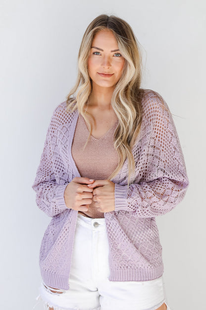 Days Of Bliss Crochet Knit Cardigan