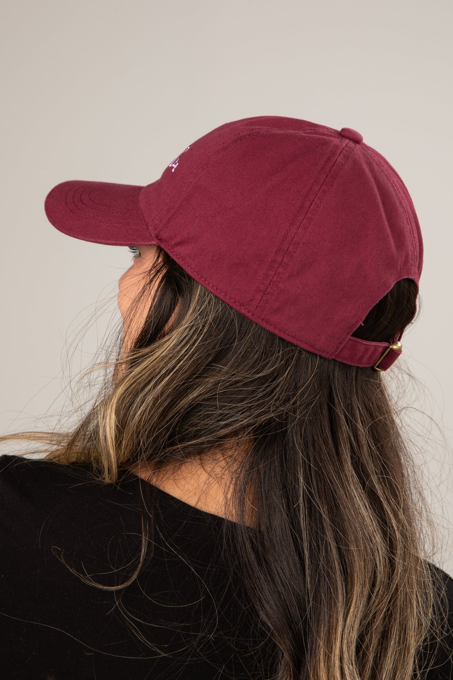 Burgundy Chestatee Script Hat