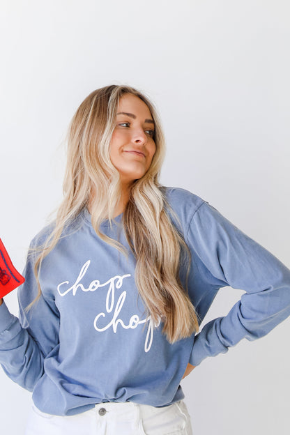 Chop Chop Script Long Sleeve Tee