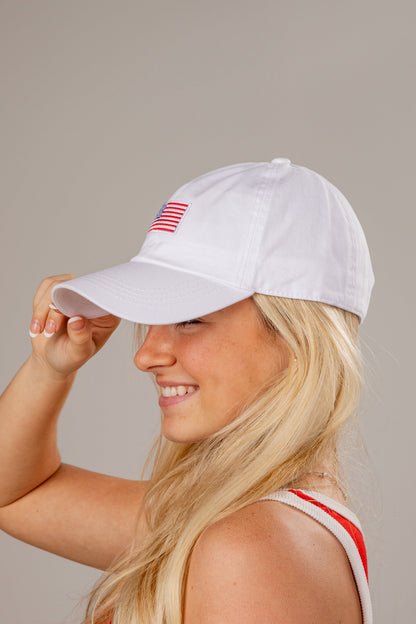 American Flag Baseball Dad Hat