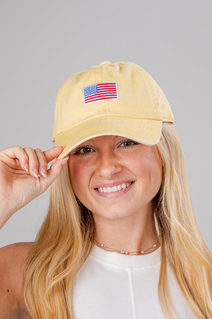 American Flag Baseball Dad Hat
