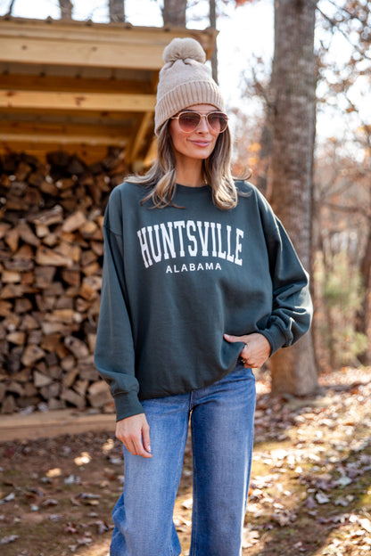 Dark Green Huntsville Alabama Sweatshirt