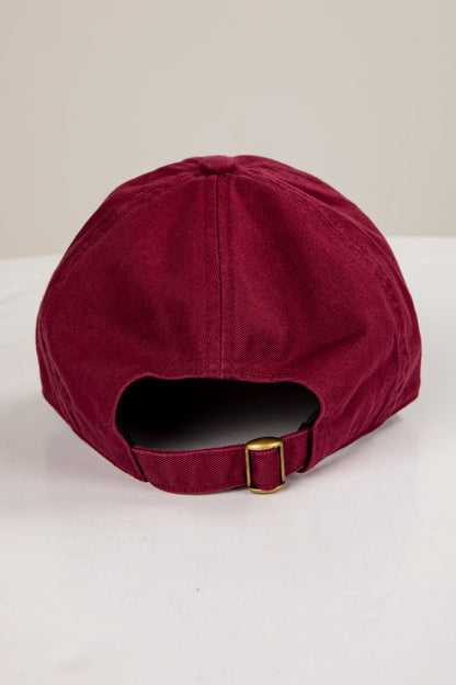 Burgundy Chestatee Script Hat