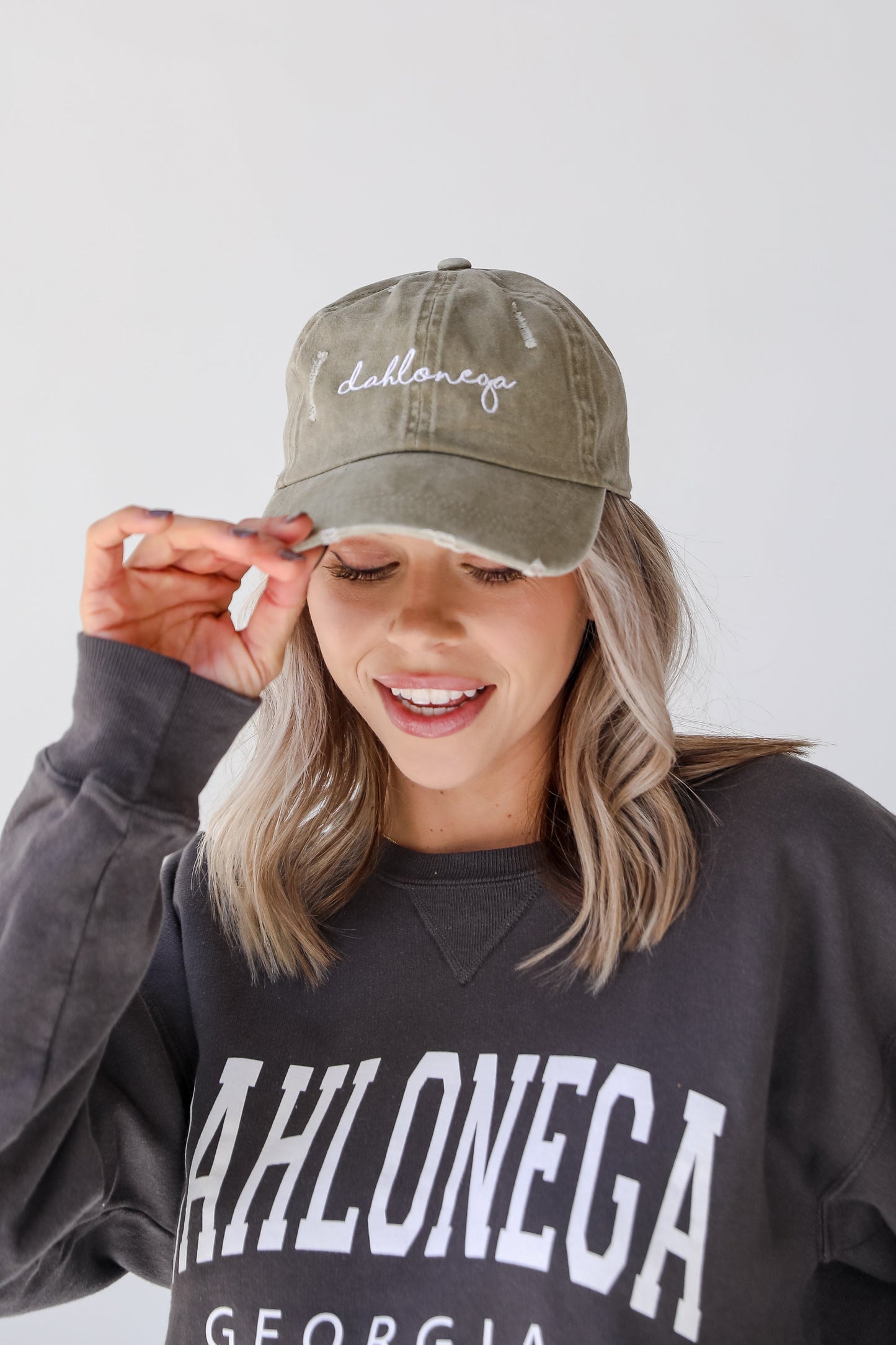 Dahlonega Vintage Script Embroidered Hat