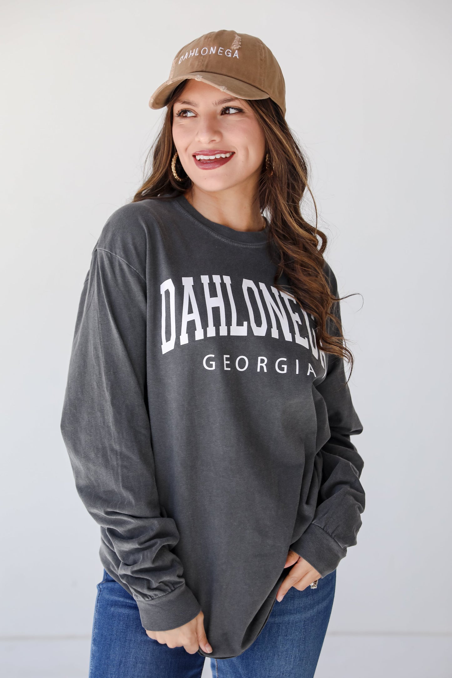 Charcoal Dahlonega Georgia Long Sleeve Tee