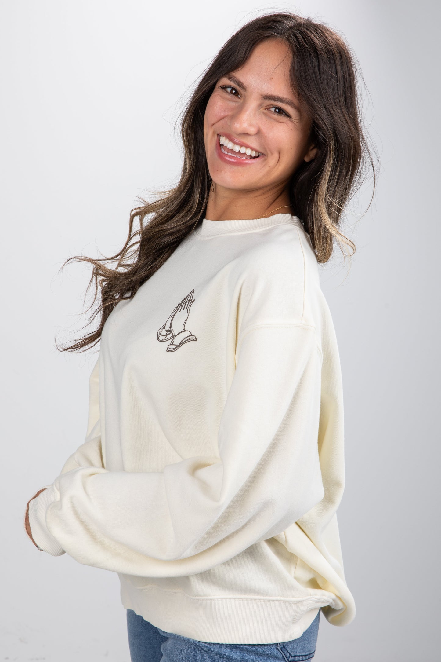Cream Praise The Lord Sweatshirt