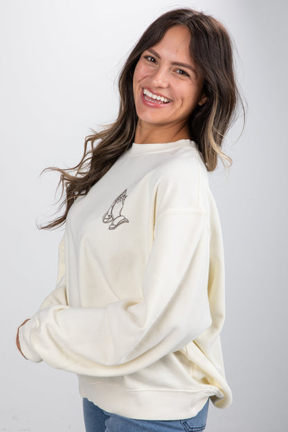 Cream Praise The Lord Sweatshirt