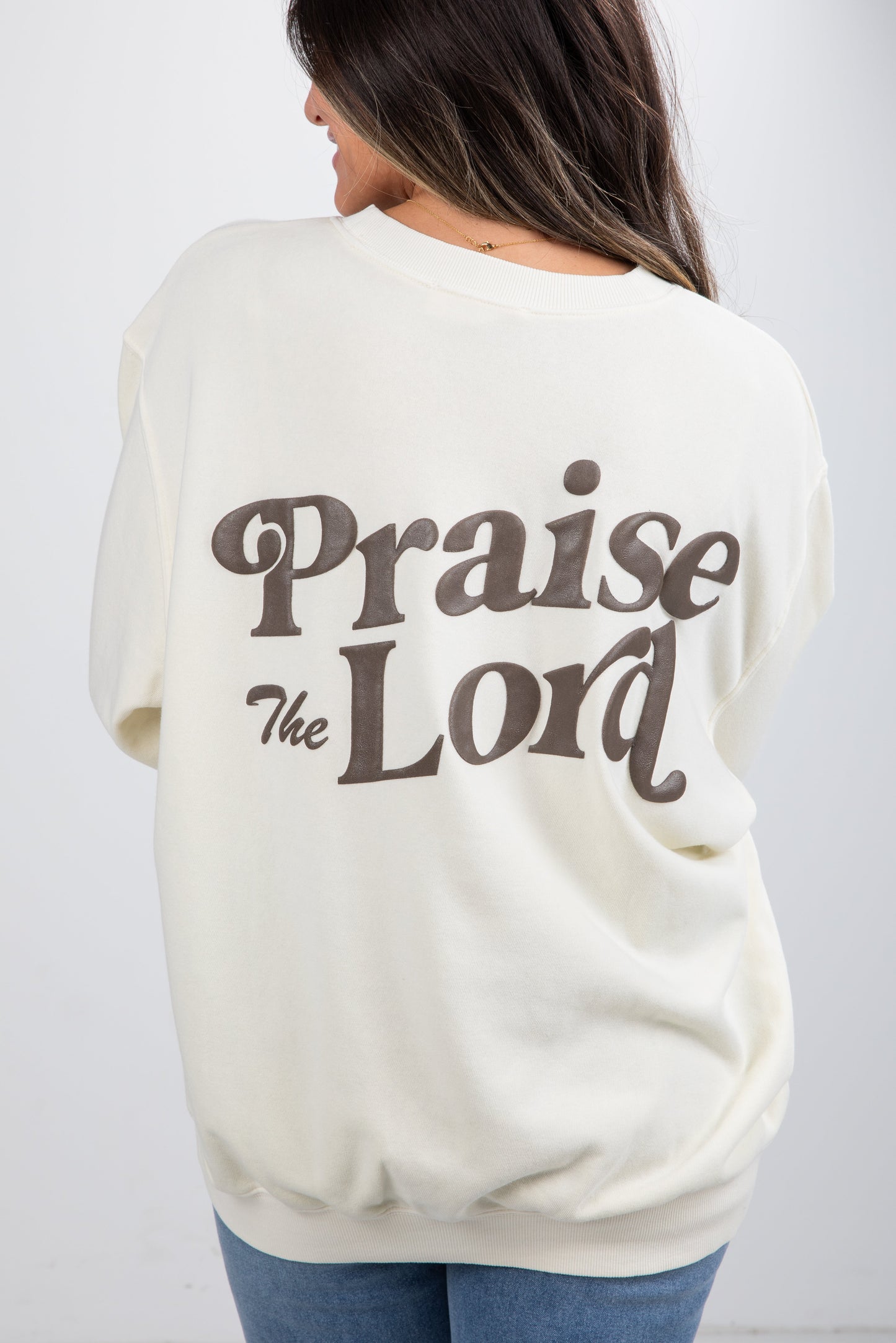 Cream Praise The Lord Sweatshirt