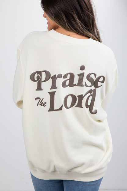 Cream Praise The Lord Sweatshirt