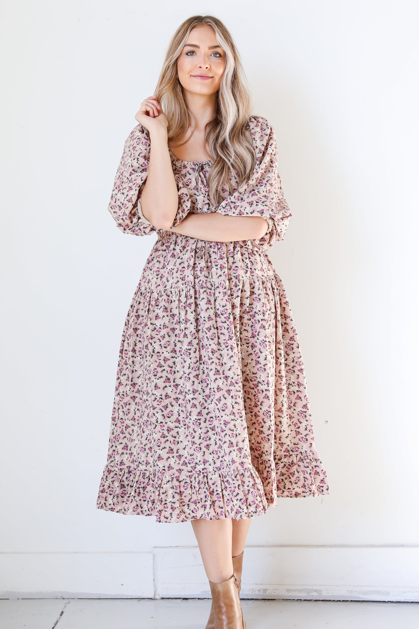 Bloom Wildly Floral Midi Dress