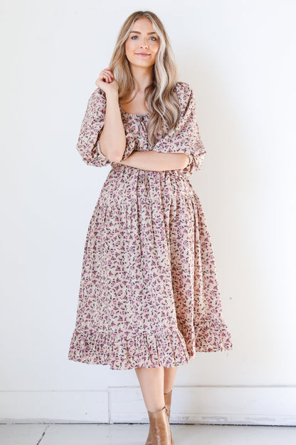 Bloom Wildly Floral Midi Dress
